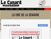 Tablet Screenshot of lecanardenchaine.fr